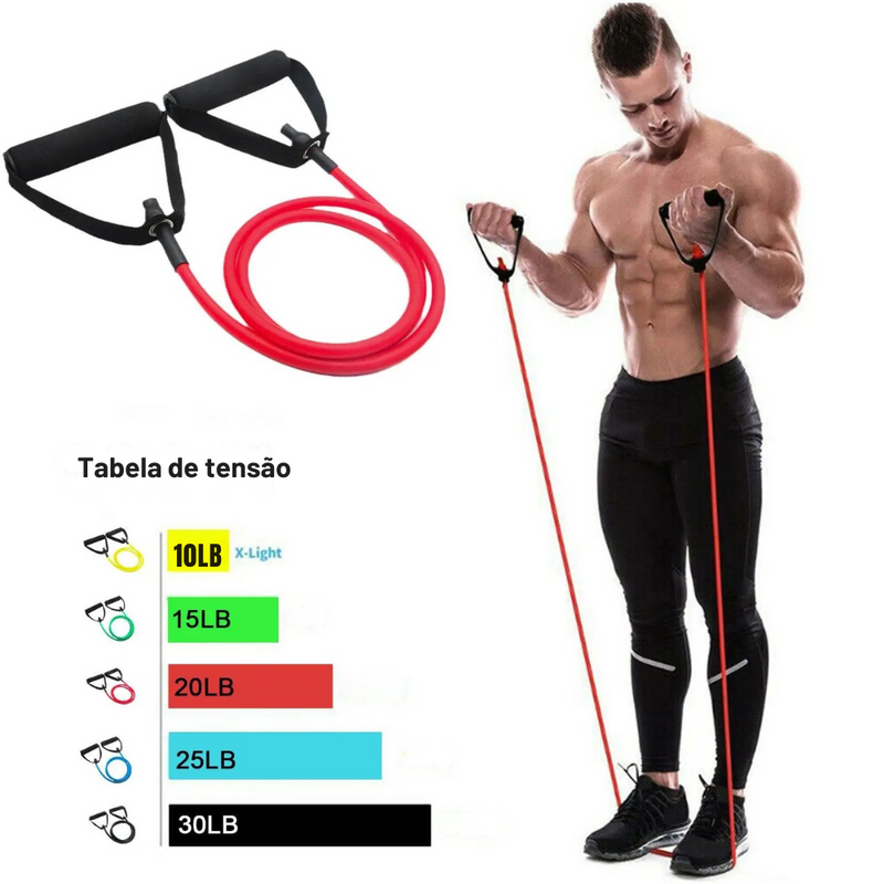 Corda elástica TPE exercício