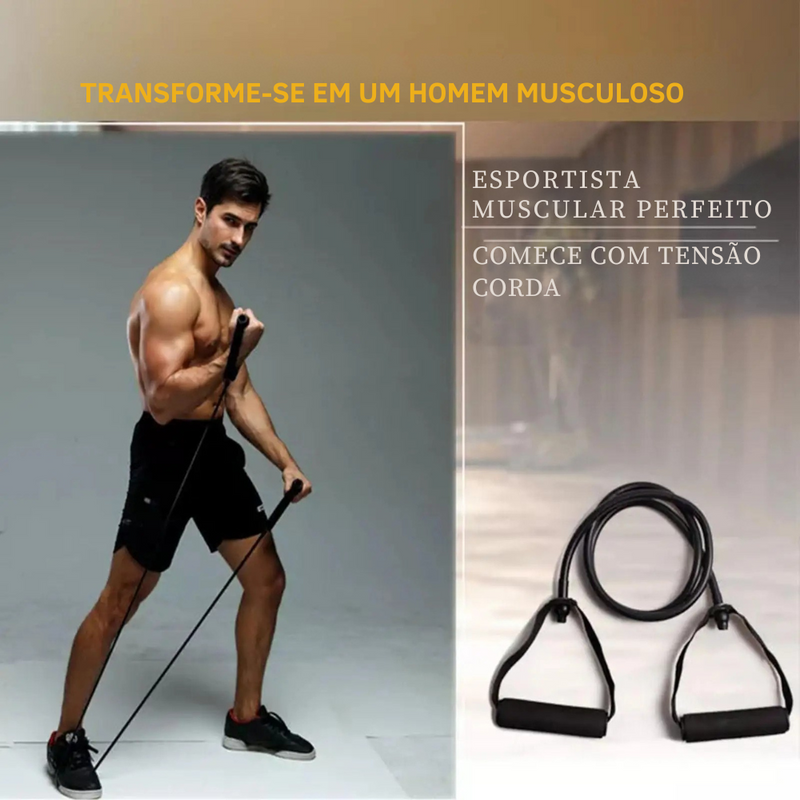 Corda elástica TPE exercício
