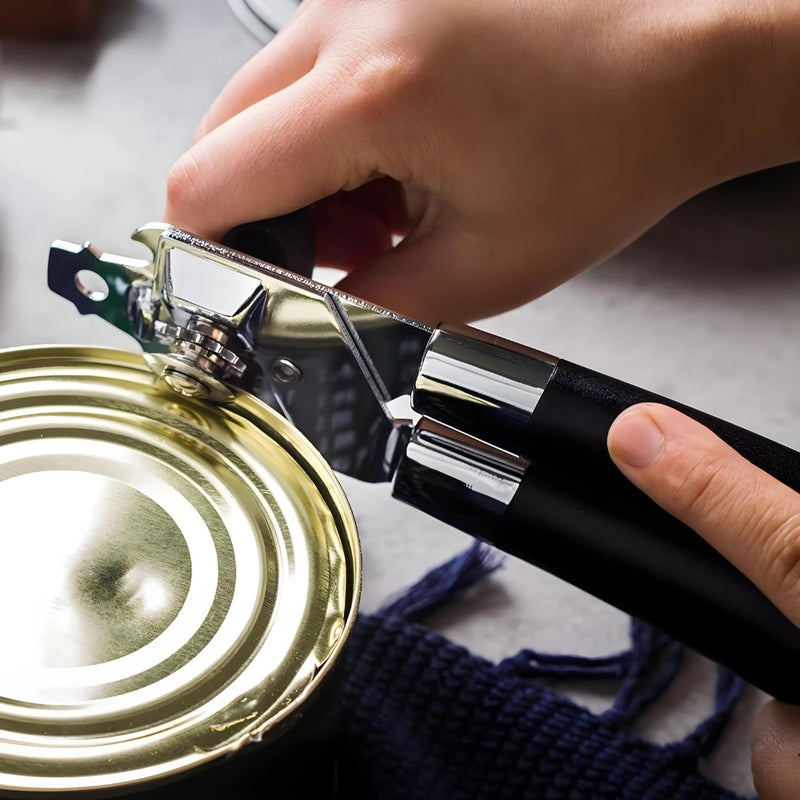 Abridor latas e garrafas de aço inoxidável