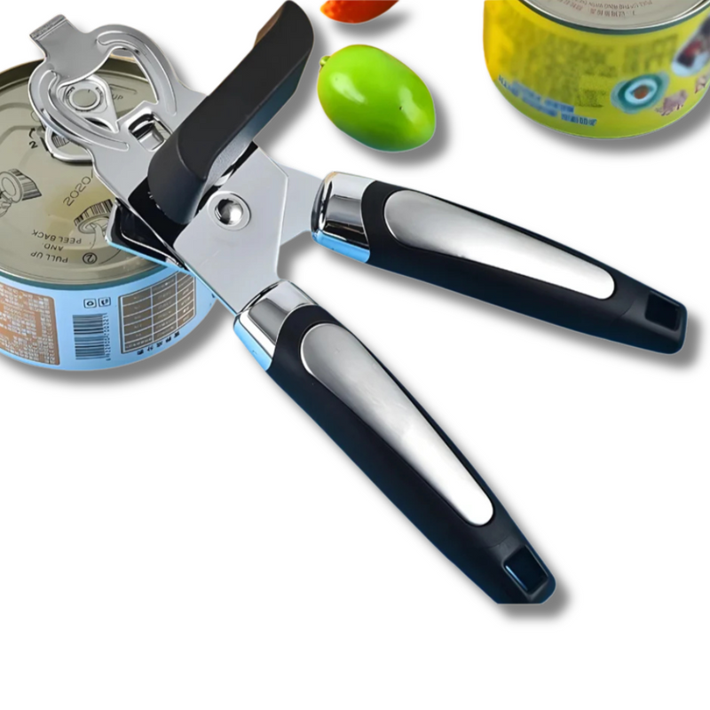 Abridor latas e garrafas de aço inoxidável