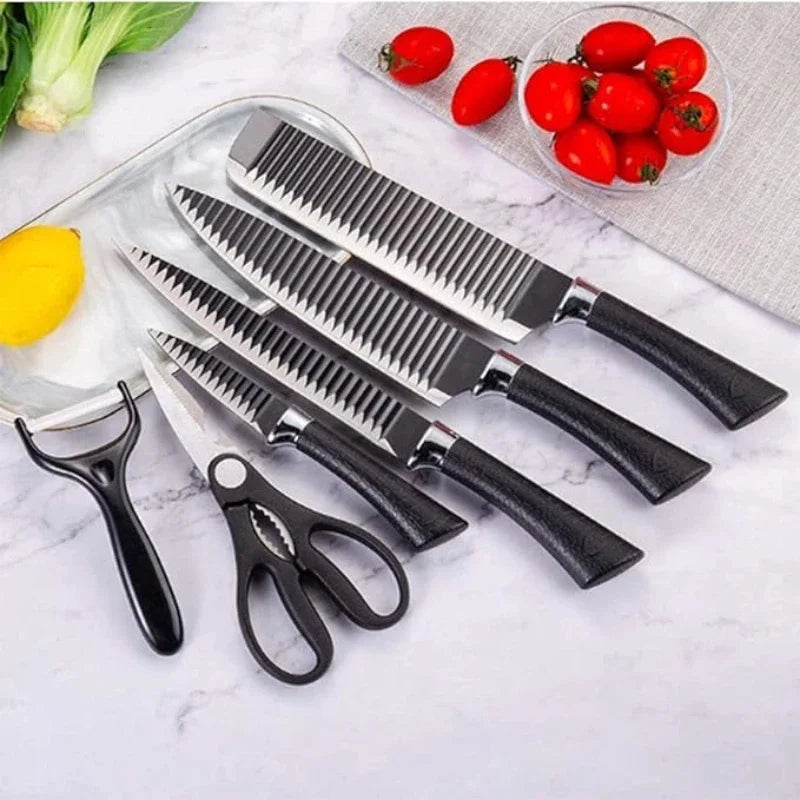 Conjunto de Facas Profissionais 6 Peças – Aço Inox