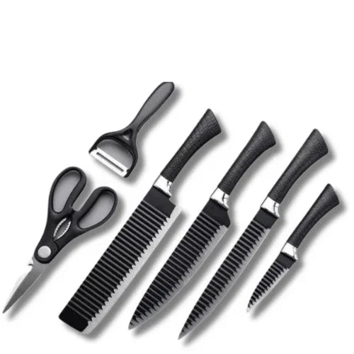 Conjunto de Facas Profissionais 6 Peças – Aço Inox